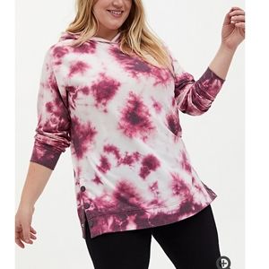 TORRID NEW WITH TAGS pink purple tiedye hoodie